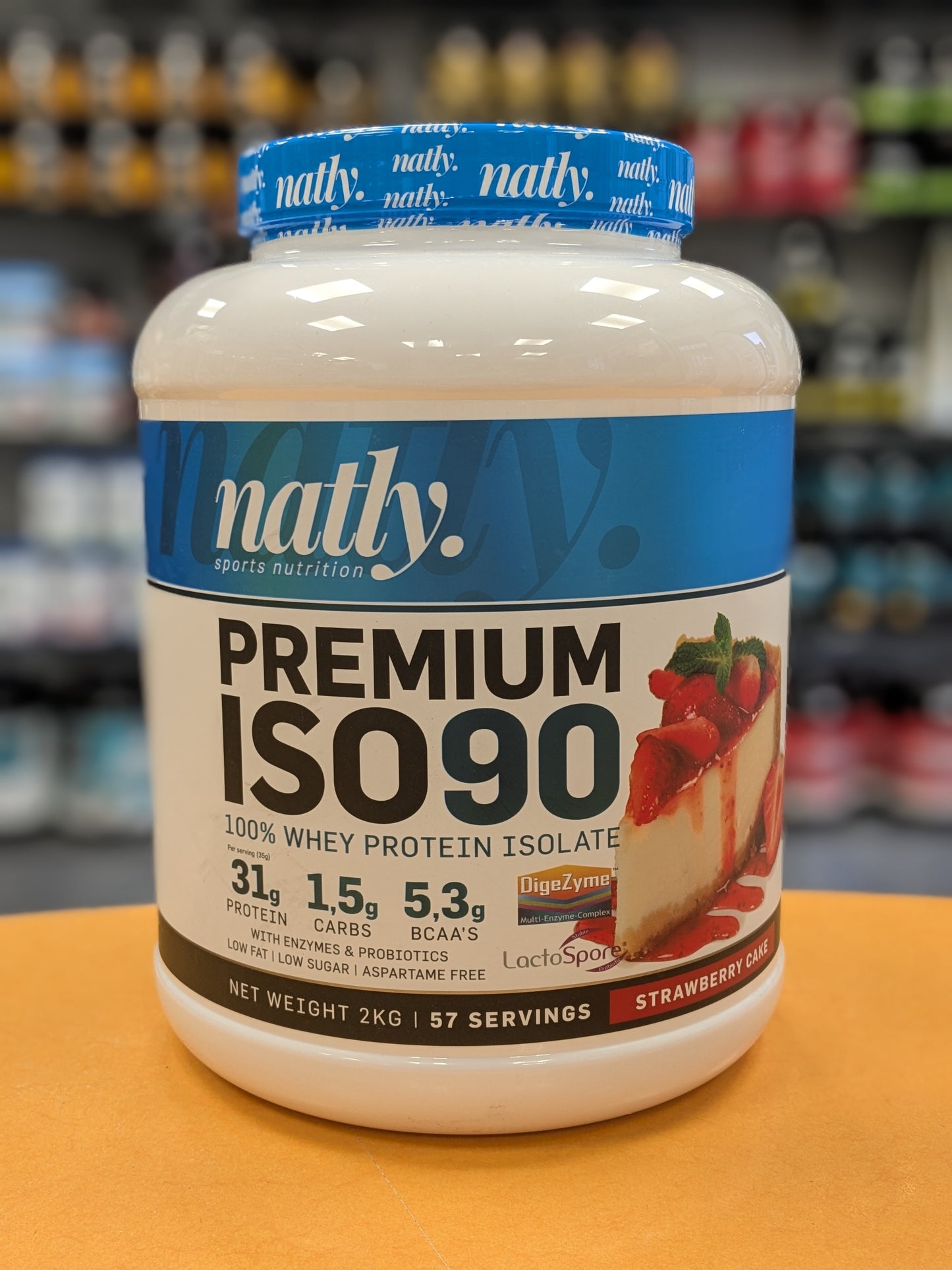 NATLY PREMIUM WHEY ISO 90 GOÛT FRAISE-CHEESECAKE 2kg