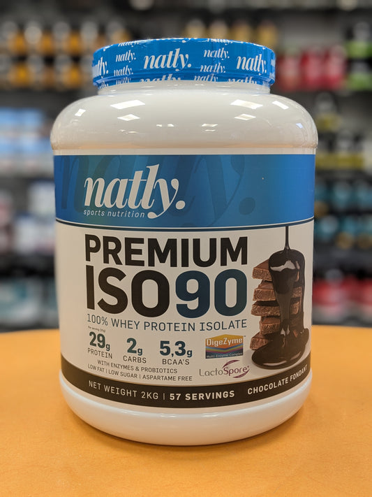 NATLY PREMIUM WHEY ISO 90 GOÛT CHOCOLAT 2kg