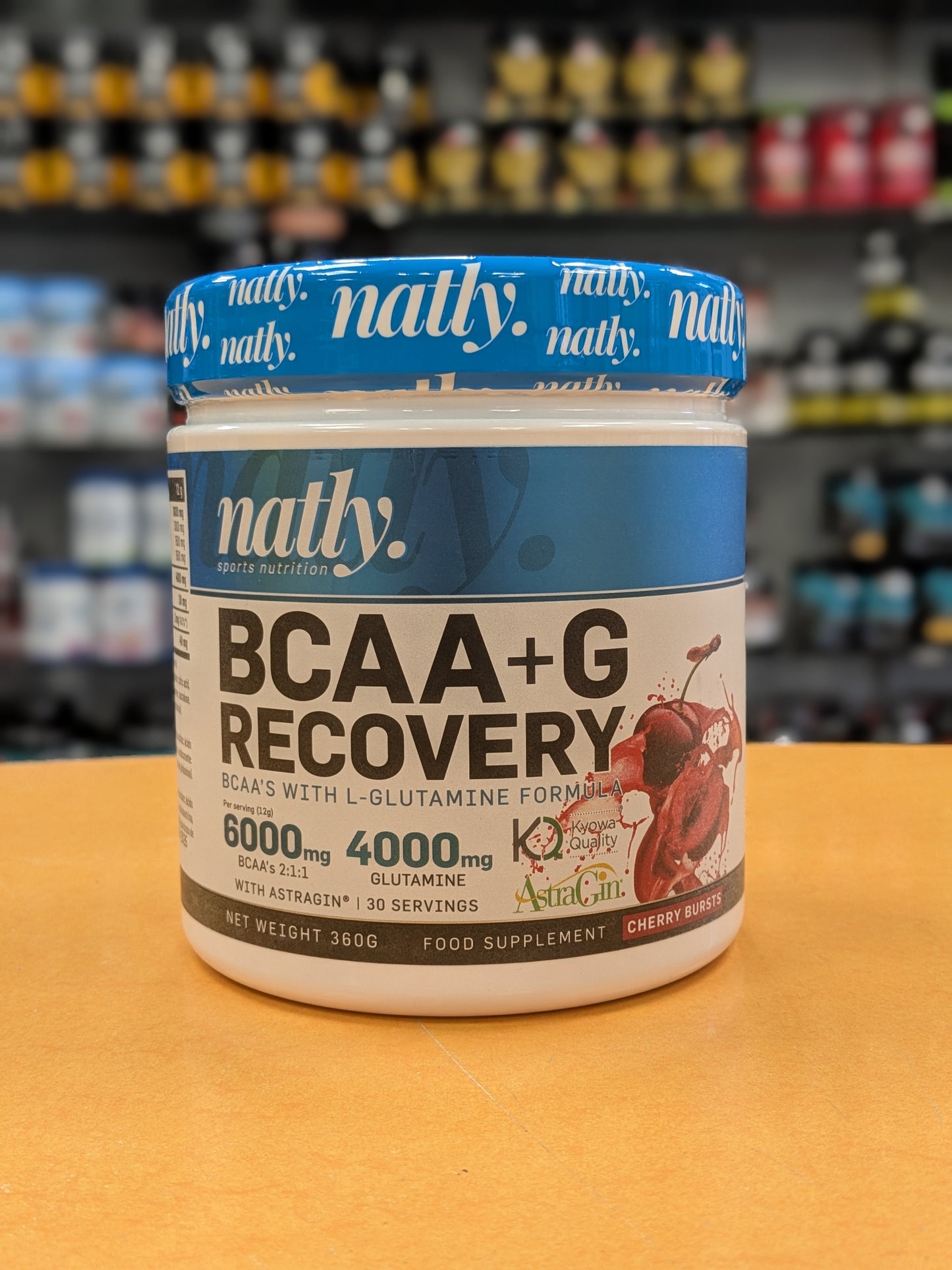 NATLY BCAA+GLUTAMINE GOÛT CERISE 360gr